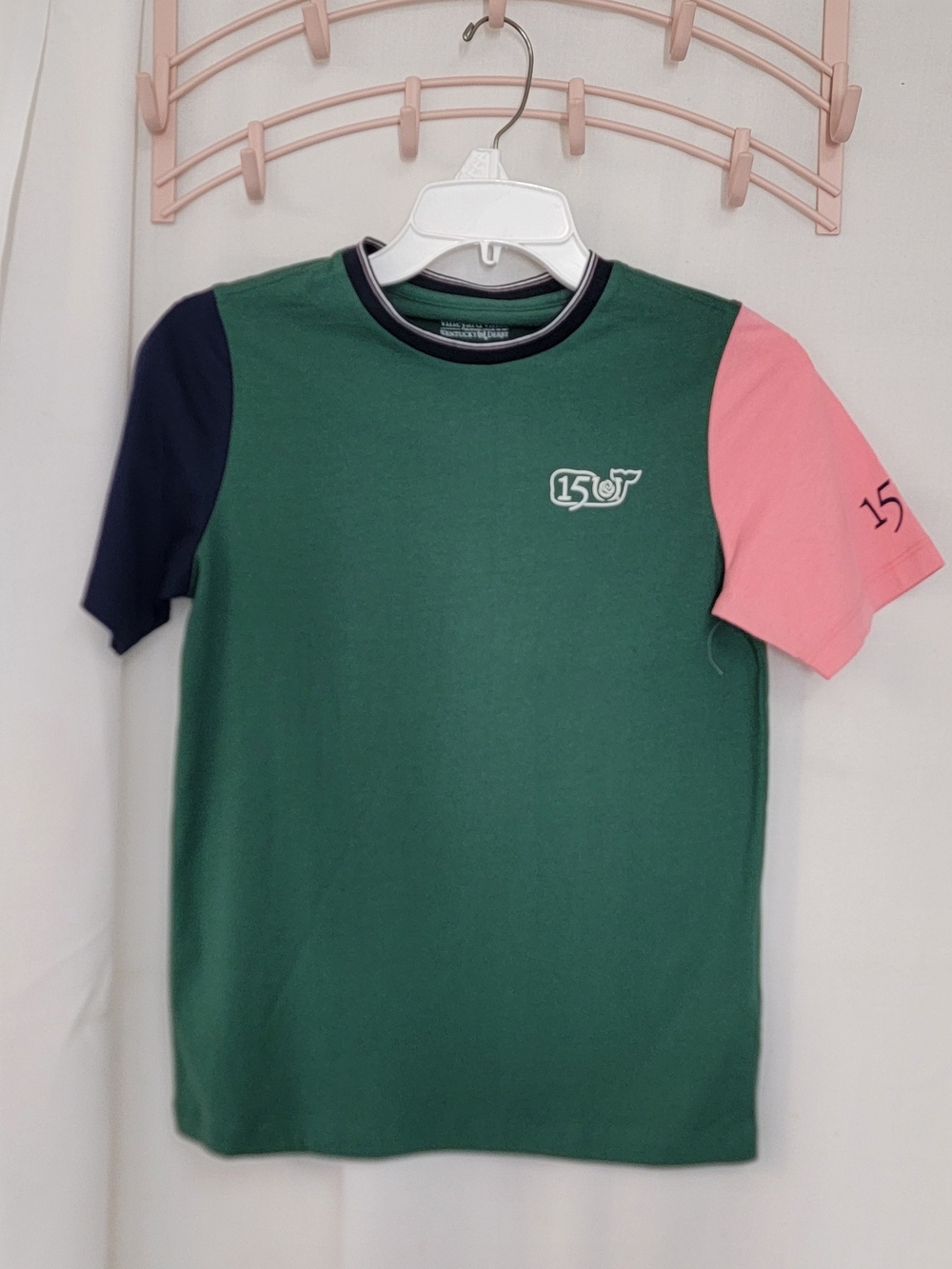 Vineyard Vines Colorblock Short Sleeve T-Shirt Green Navy Pink